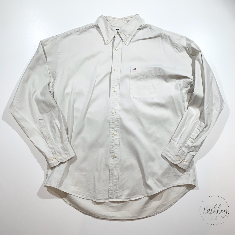 Tommy Hilfiger long sleeved button down shirt